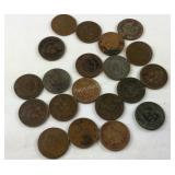 20 Indian head pennies