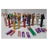 PEZ dispensers, older baseball glove,  Mickey