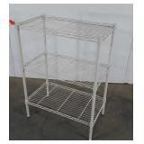 HDX Wire 3 Shelf Rack, white color, 24x14x21"