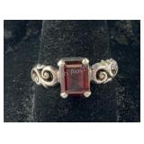 Open Silverwork Tree Ring 4.9 grams Sterling