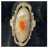 Vintage Mother of Pearl Ring w/ Broken Shank 3.6