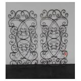 Pair of metal wall sconces 30 x 15 inches each,