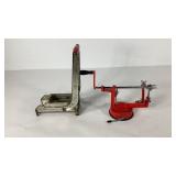 Apple peeler and French fry slicer