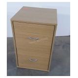 File Cabinet, 2 letter size drawers, oak finish