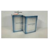 Two YACHT MAN, METAL, eau de toilette spray. 3.4