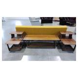 Mid-century coffee table with two matching