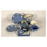 Wedgewood collection, cups, plate, trinket