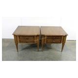 American of Martinsville end tables, age wear as