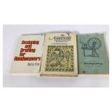 Three books on hand weaving and hand spinning