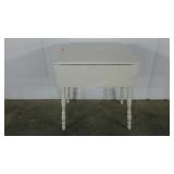 Drop leaf table, single leaf, support bar is