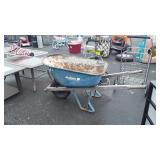 Jackson metal wheel barrel, tire is flat