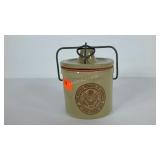 Cheese crock, stamped with the Great Seal of the