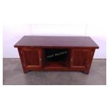 TV stand, 56 x 20 x 27, two shelves but they need