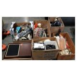 Skid lot. Hardware, speakers, power strips, decor