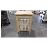 Natural wood cart, 34" tall