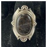 Tourmalated Quartz Ring 6.9 grams Sterling