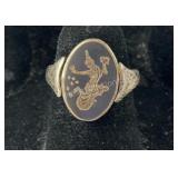 Vintage SIAM Flip Ring 4.3 grams Sterling Silver,