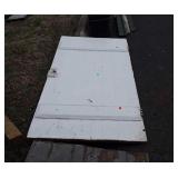 Early Wood Door, with porcelain knob 34x78",