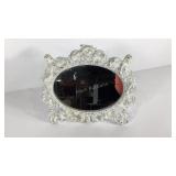 Iron framed mirror, 14x12