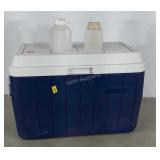 Coleman Cooler with 2 small Plastic Bottles