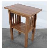 Modern Mission oak side Stand, 18x12x24" high,