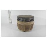 Dayton vintage round floor fan, works, 15" × 12"