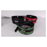 Three Valeo XXL weight belts, one has tags