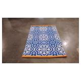 Indoor/outdoor rug, bright colors, 48 x 72