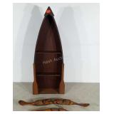 Home Goods Boat 35" tall trinket shelf, with 3