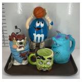 Monsters inc souvenir cup, Tasmania devil cup,