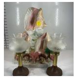 Light up Seashell statue powers up and two candle
