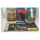 Six books, The Hardy Boys, the twisted claw, the