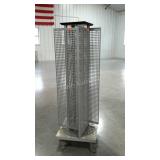 Retail style rotating display, 62" tall, four