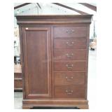Bassett armoire, hidden drawer, 48 x 20 x 62