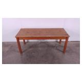 Pine wood coffee table, 47 x 20 x 20