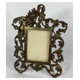 Art Deco cast picture frame, holds 5x7 photo