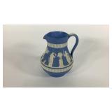 Wedgwood blue Jasperware Etruscan small pitcher