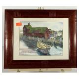 Signed Virginia Hill print, framed and matted 16