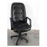 Executive Office Desk Chair black Leather, used