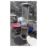 Outdoor Propane Heater, Note the cement faux
