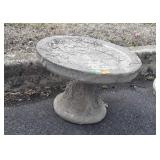 Concrete Bird Bath, 16" bowl, 12" tall