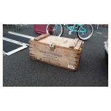 Wood Ammunition Shipping Crate, 75mm Cartridges,