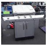 Char-Broil 3 Burner Propane Grill, plus side