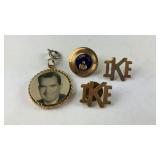 Political pins and charm