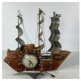 United ship clock, clock runs and lights up, boat