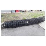 Chain Link Fence roll, 8ft high, black color