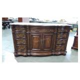 Pulaski large buffet server with mirror, curved