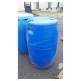 Blue poly 55 gallon Barrel