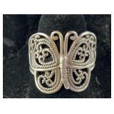 Butterfly Ring, Sterling Silver 3.6 grams, size