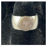 St. Olaf College Ring, Sterling Silver 5.3 grams,